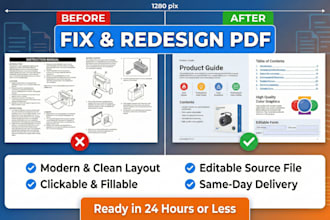 redesign or recreate your instruction manual, product guide, and ebook PDF