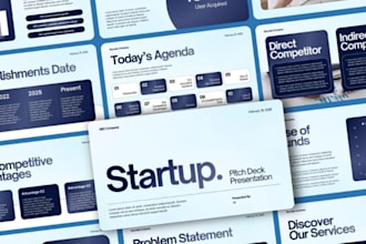 design investor pitch deck presentation design