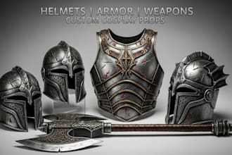 create professional 3d cosplay props and accessories ready for 3d printing