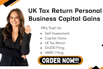 uk tax return personal business capital gains sa200 self assessment hmrc filing