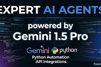 develop a custom ai agent using gemini 1 5 pro and python