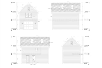 create garage plans, elevations, blueprints for city permit