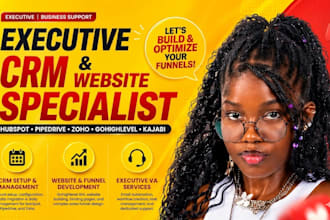 hubspot pipedrive crm zoho crm gohighlevel website ghl VA kajabi website funnel