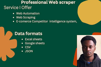 extract data from any desired website, any number of pages