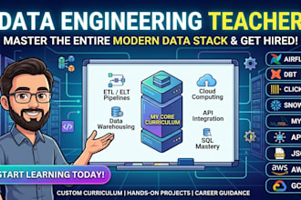 be your data engineering teacher and teach you from core to advance