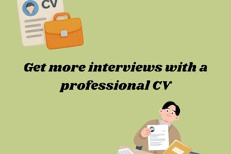 professionally edit and improve your CV or resume