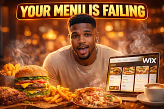 build a professional wix website for restaurants, cafes that converts