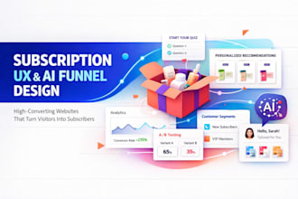 do a high converting subscription landing page and funnel for recurring brand