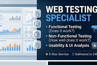 test your website or ecommerce store for bugs and usability