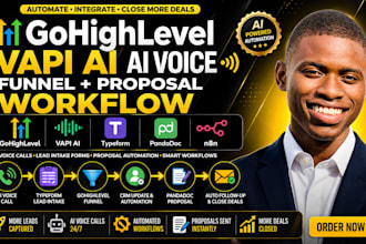 gohighlevel vapi ai typeform pandadoc n8n ai voice funnel proposal workflow