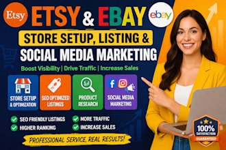 etsy SEO ebay listing expert and social media marketing specialist