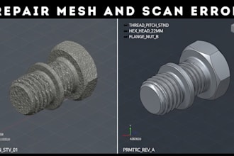 fix stl file edit mesh repair 3d scan cleanup model for 3d printing