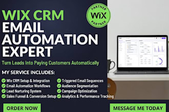 setup wix CRM mailchimp email automation workflow wix newsletter landing page