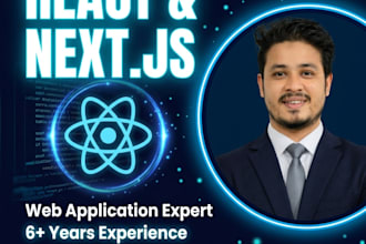 develop a modern next js website with react ,typescript and tailwind CSS
