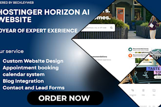 design hostinger horizon ai website hostinger website