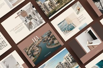 design real estate broker luxury property listing booklet, open house brochure