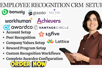 setup awardco bonusly workhuman achievers nectar guusto motivosity kudos 15five