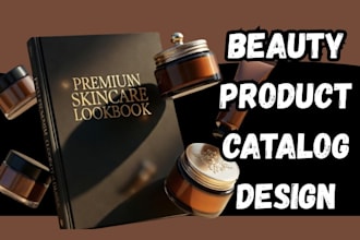 design b2b product brochure catalog lookbook for skincare cosmetics