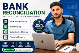 do bank reconciliation and quickbooks bookkeeping