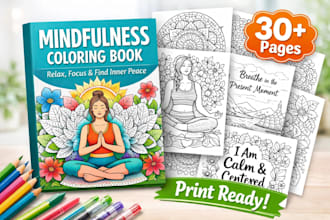 create adult and child coloring book pages