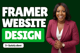 modern framer landing page design for startups and brands