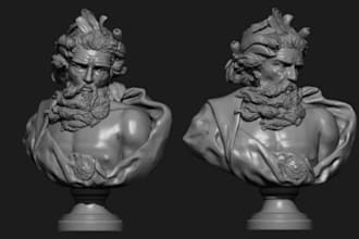 sculpt high quality 3d model for 3d printing