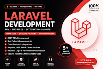 develop rest API in laravel or fix API issues