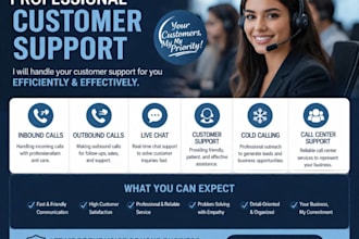 provide professional customer support and cold calling