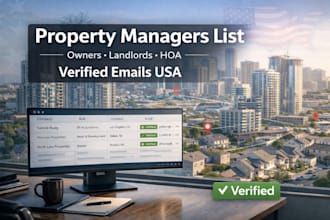 build USA property managers email list for single family and multifamily