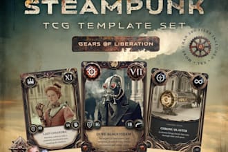 create card game illustration, fantasy cards, tcg and board game artwork