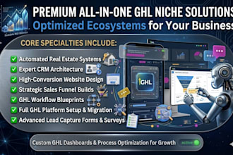 build your ghl workflow, ghl real estate, ghl crm setup, ghl website, ghl funnel