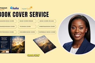 do ebook cover design, redesign book cover, kdp paperback book cover design
