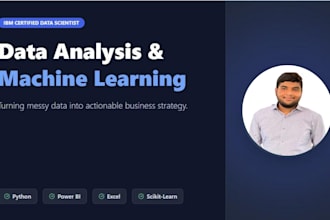 do statistical analysis and predictive modeling in python