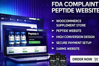 fda complaint peptide website woocommerce peptide website supplement website