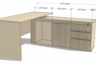 design custom furniture with detailed drawings and 3d visualization