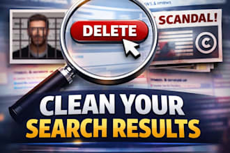 remove negative articles false bad news links mugshots cases from google search