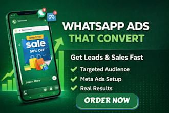 set up and run whatsapp status ads via meta ads manager for your business leads