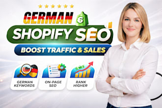 do german SEO optimization for shopify store to boost traffic, ranking and sales