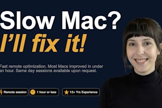 speed up and optimize your slow mac remotely