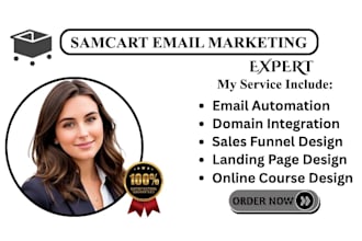 set up samcart sales funnel checkout page integration for conversions