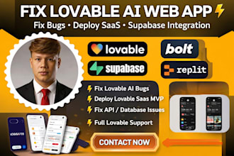 fix lovable ai web app, saas app lovable, deploy lovable saas mvp with supabase