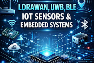 design lorawan, uwb, ble, iot sensors and embedded systems