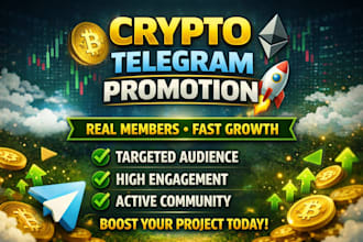 telegram crypto community manager, web3 growth promotion, telegram marketing