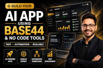 build your ai app using base44, automation, and no code tools