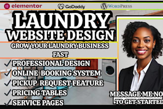 laundry website pickup delivery website local service website dry cleaner site