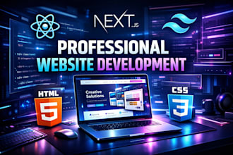 build a modern website using react, next js