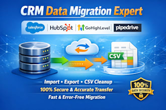 do salesforce gohighlevel hubspot pipedrive data migration import export csv