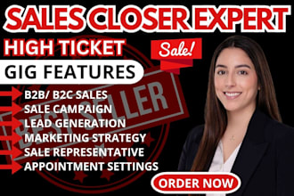 be sales representative high ticket sales closer salesperson appointment setter