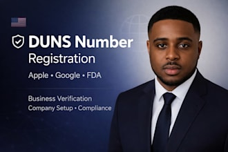 get d u n s number for apple, google, fda, or any business