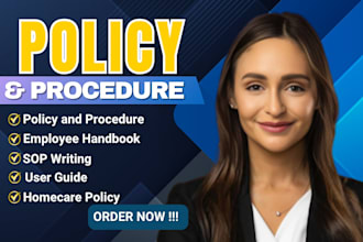 develop healthcare, home care policy and procedure manuals with ndis compliance